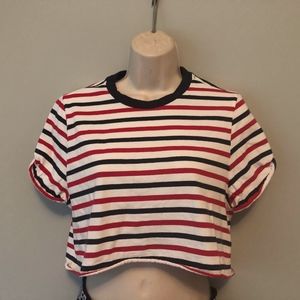 Striped crop top